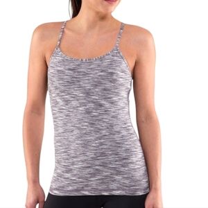 Lululemon Power Y Tank Women 8 Stretch Fitted Yoga